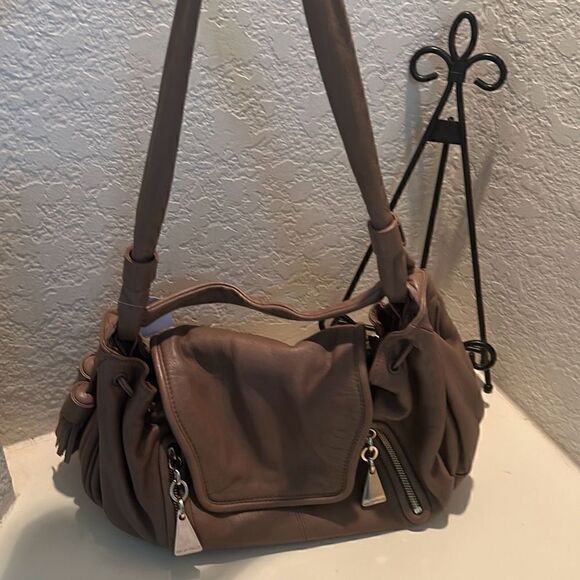 See By Chloe Large Shoulder Bag Dark Brown Soft Leather Multipocketed Carryall - Picture 15 of 16
